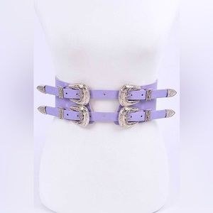 Leather Western Wide Corset Statement Belt